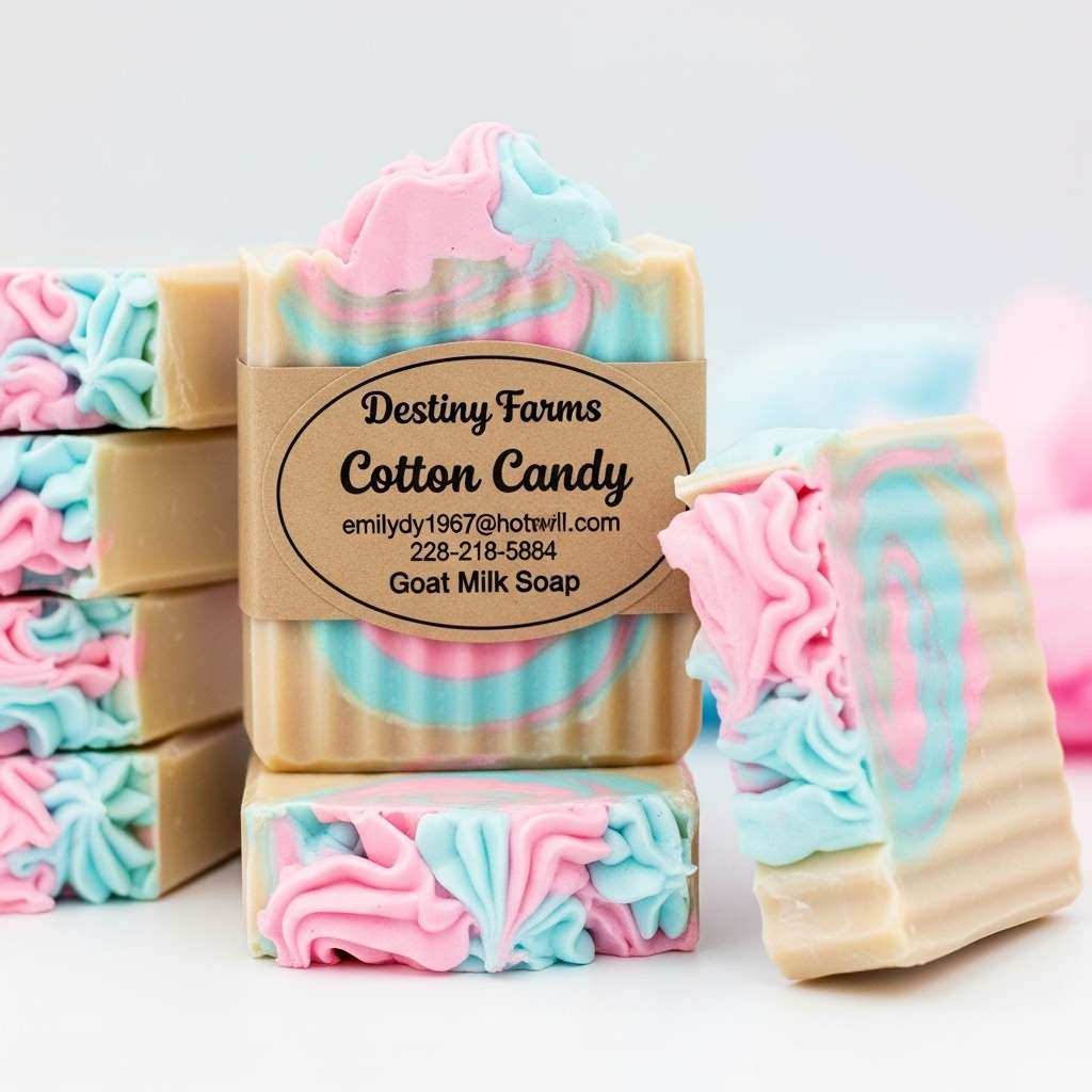 Cotton Candy Goat Milk Soap