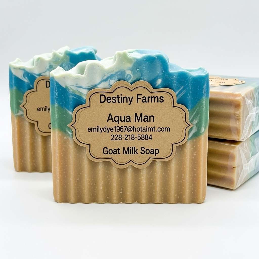 Aqua Man Goat Milk Soap